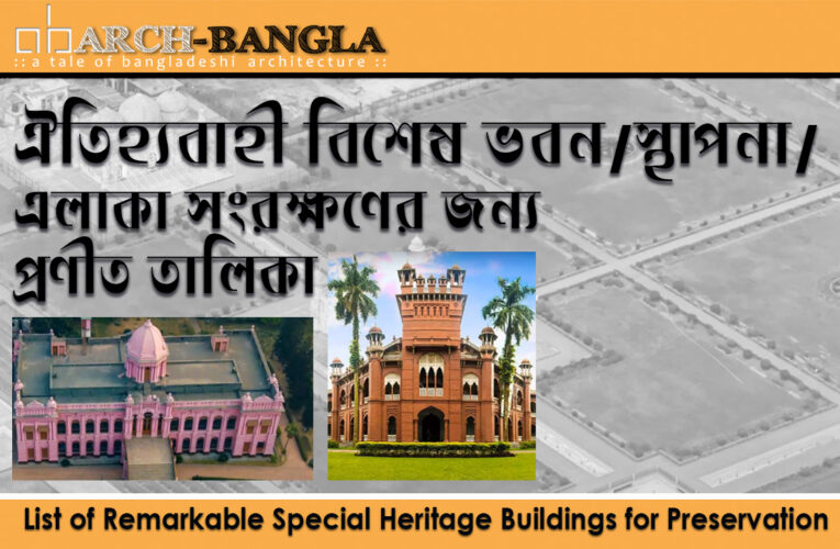 List of Remarkable Special Heritage Buildings for Right Preservation