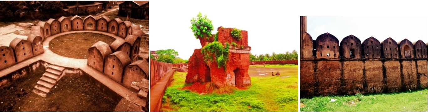 প্রাচীন জলদুর্গের সন্ধানে হাজীগঞ্জ দুর্গের বিভিন্ন অংশ