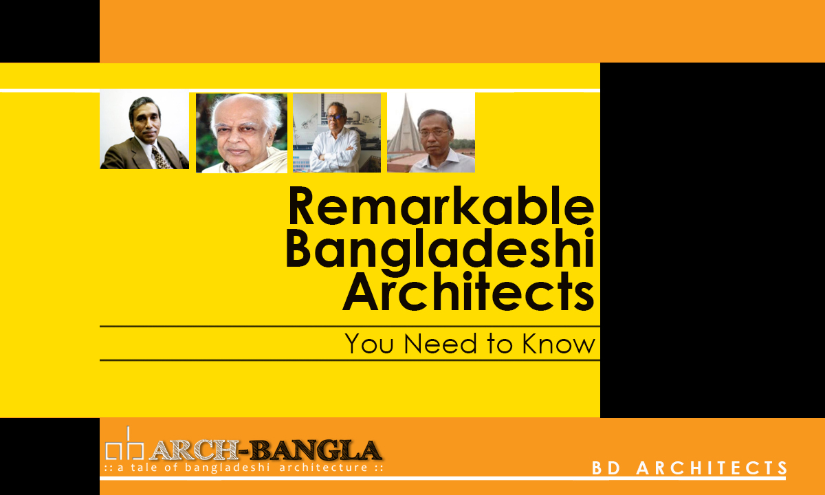Remarkable Bangladeshi Architects you need to know