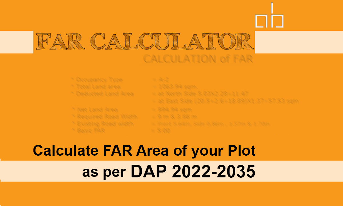 FAR calculation of rajuk Floor Area Ratio Calculator