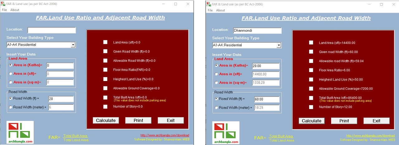 FAR Calculator Software